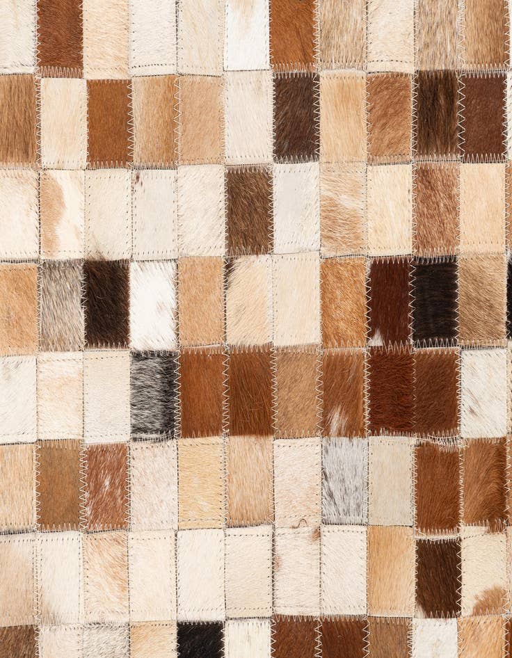 Detail image of  5' x 8' 1 Cowhide Leather Rug