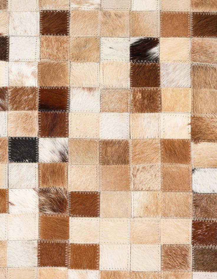 Detail image of  5' x 8' 1 Cowhide Leather Rug