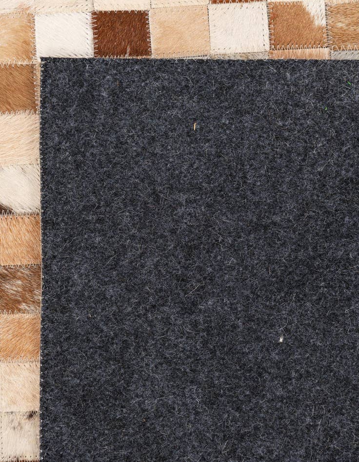 Detail image of  5' x 8' 1 Cowhide Leather Rug