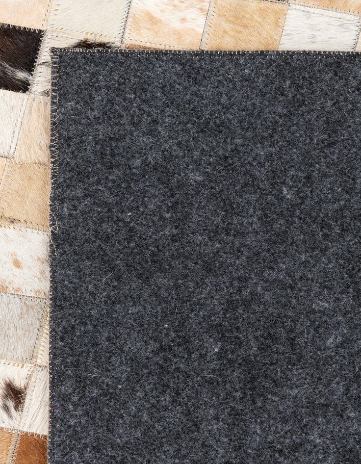 Detail image of  5' 1 x 8' Cowhide Leather Rug