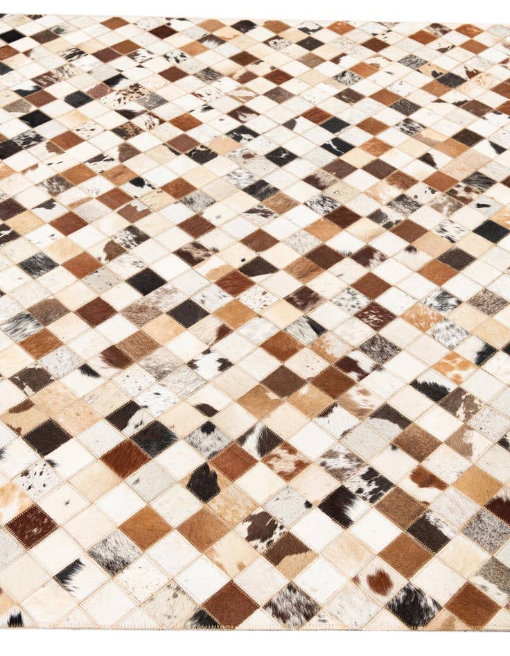 Detail image of  5' x 8' Cowhide Leather Rug