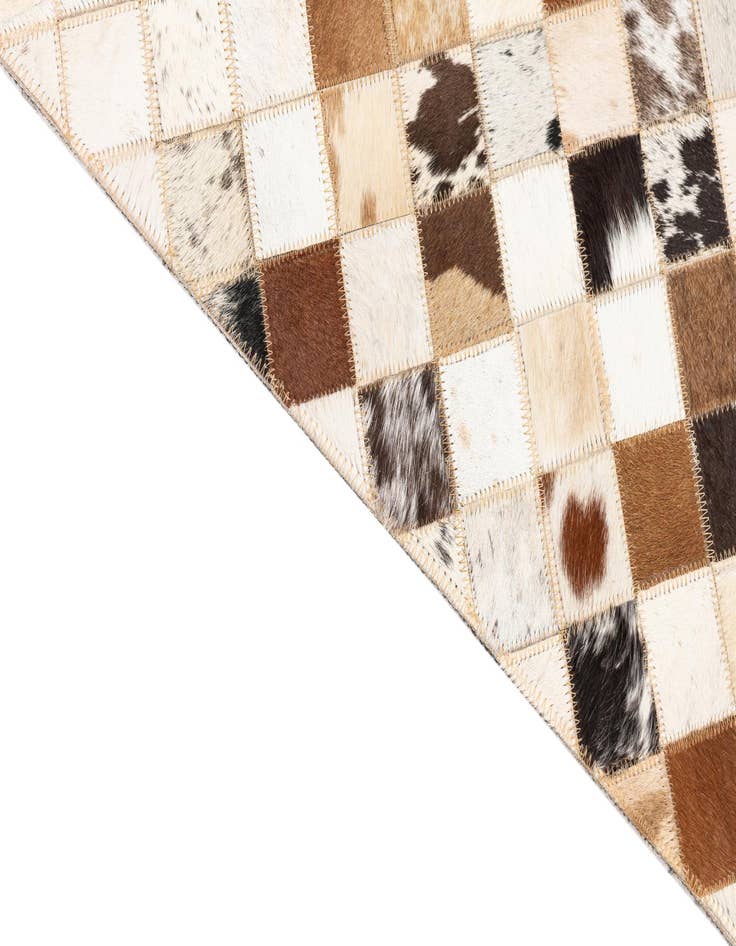 Detail image of  5' x 8' Cowhide Leather Rug