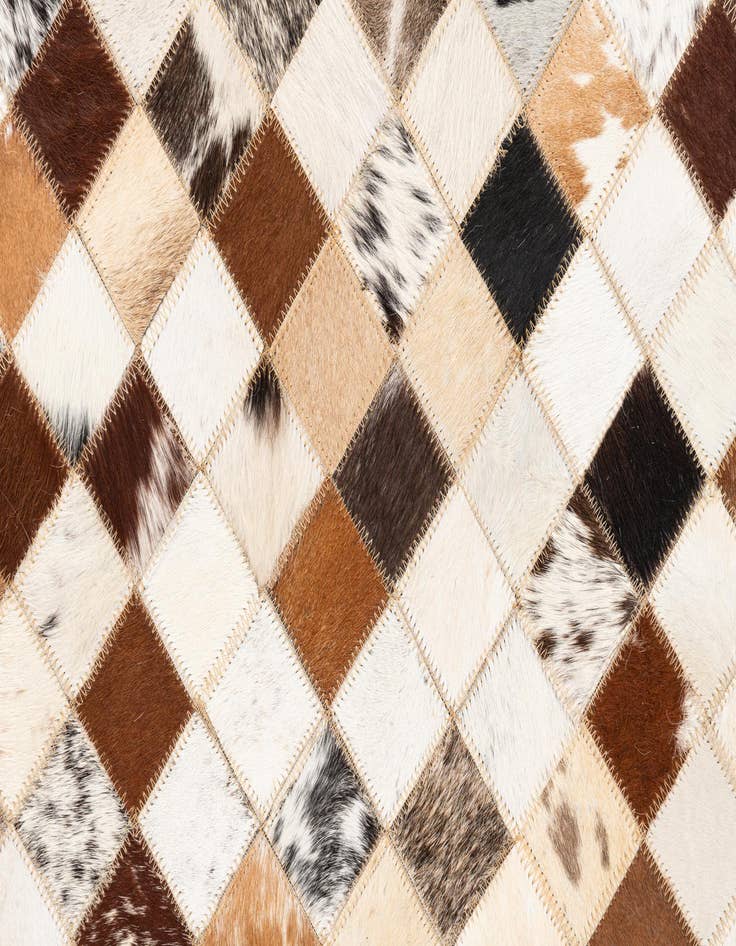 Detail image of  5' x 8' Cowhide Leather Rug