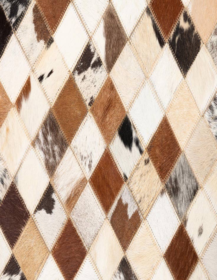 Detail image of  5' x 8' Cowhide Leather Rug