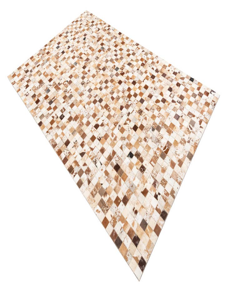 Detail image of  5' 1 x 8' Cowhide Leather Rug