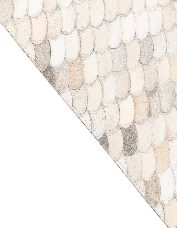 Detail image of  5' 1 x 8' Cowhide Leather Rug