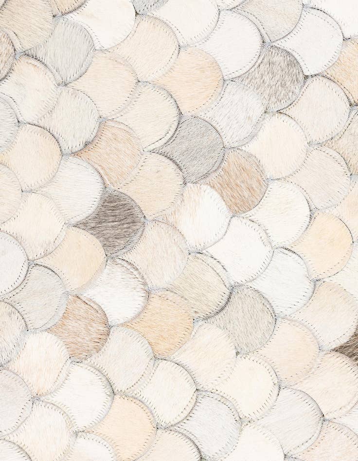 Detail image of  5' 1 x 8' Cowhide Leather Rug