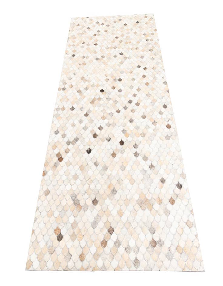 Detail image of  5' 1 x 8' Cowhide Leather Rug