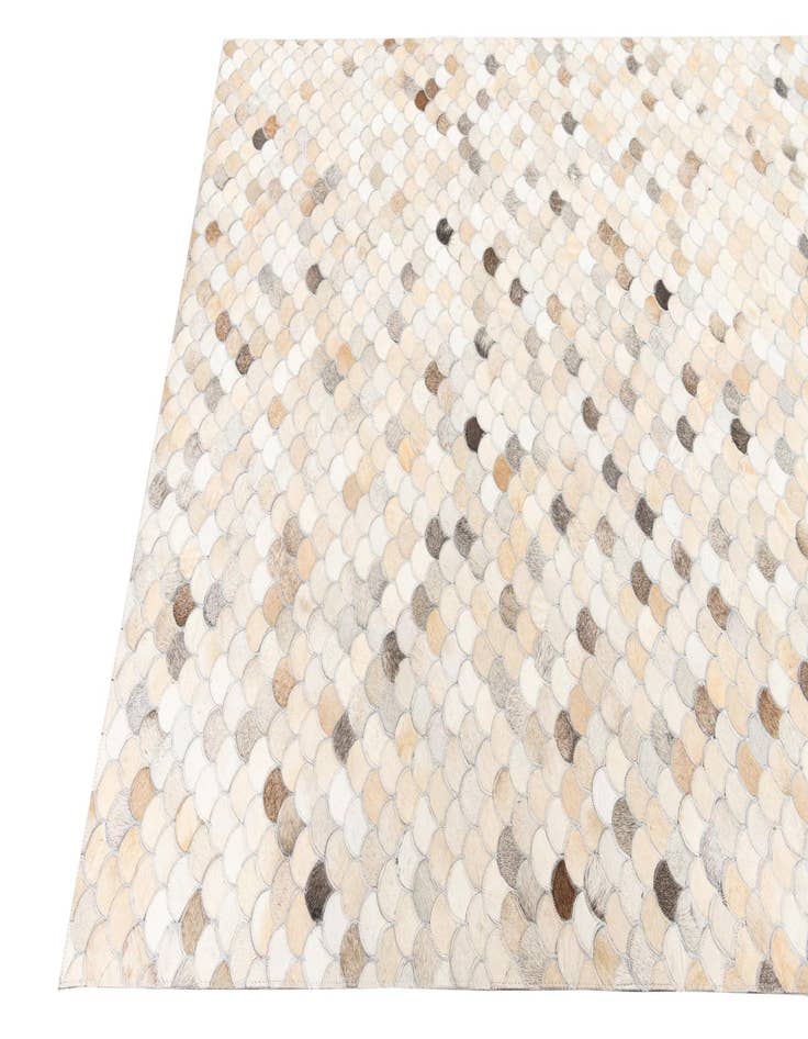 Detail image of  5' 1 x 8' Cowhide Leather Rug