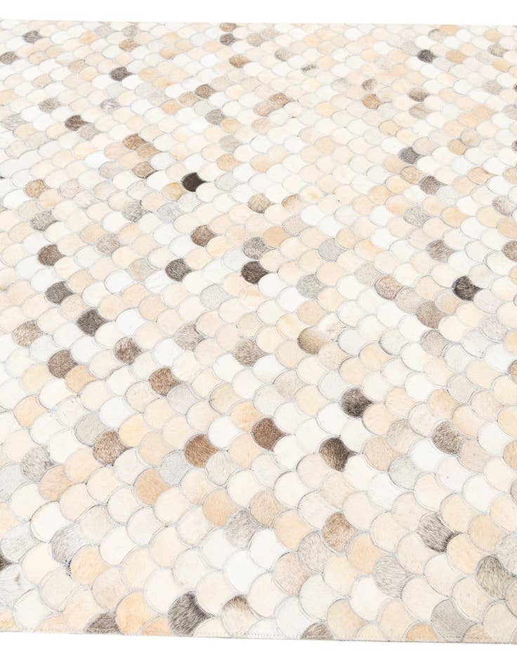 Detail image of  5' 1 x 8' Cowhide Leather Rug