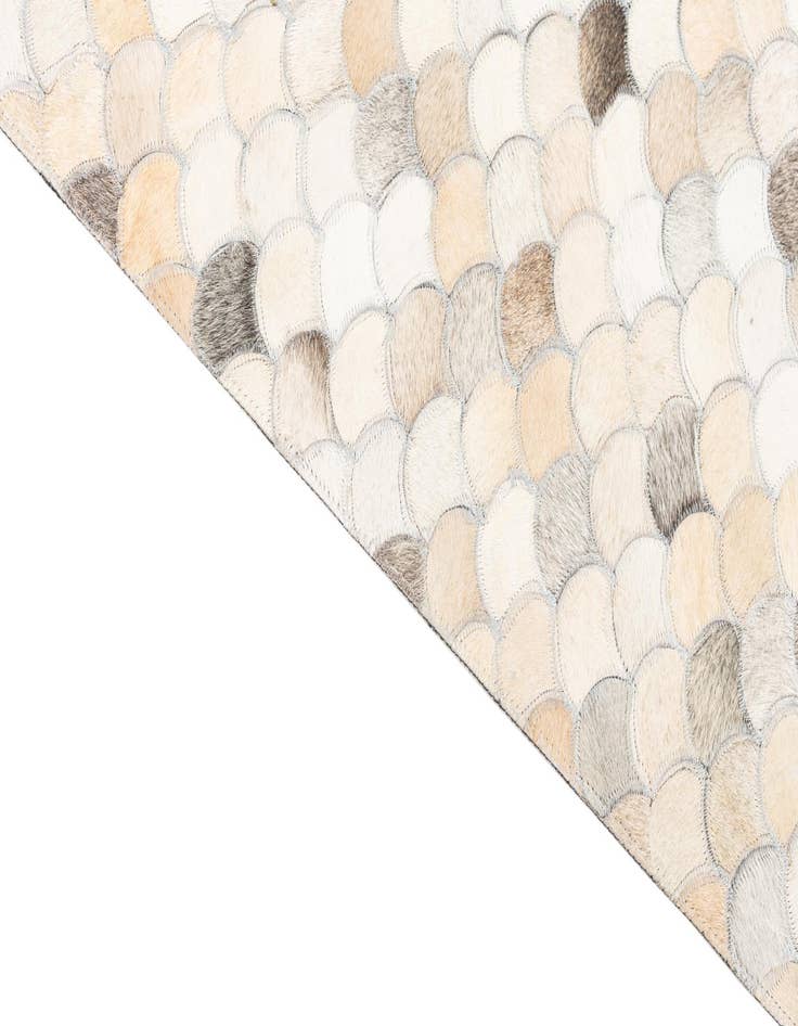 Detail image of  5' 1 x 8' Cowhide Leather Rug