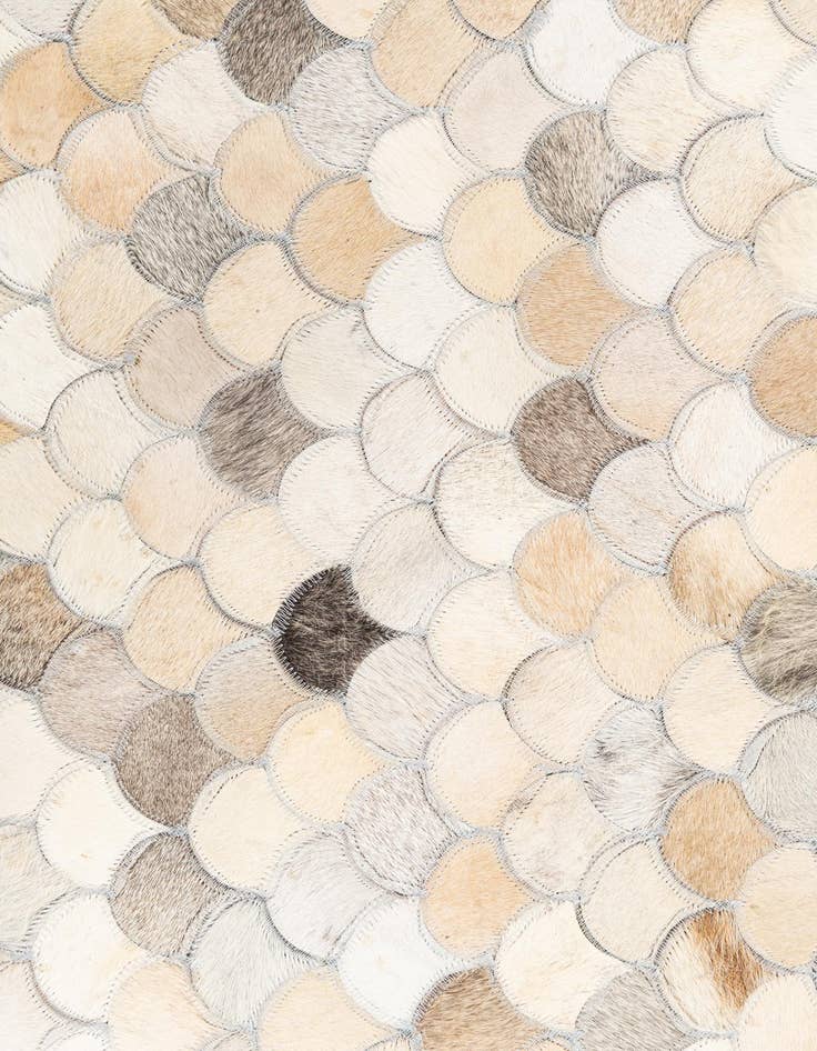 Detail image of  5' 1 x 8' Cowhide Leather Rug