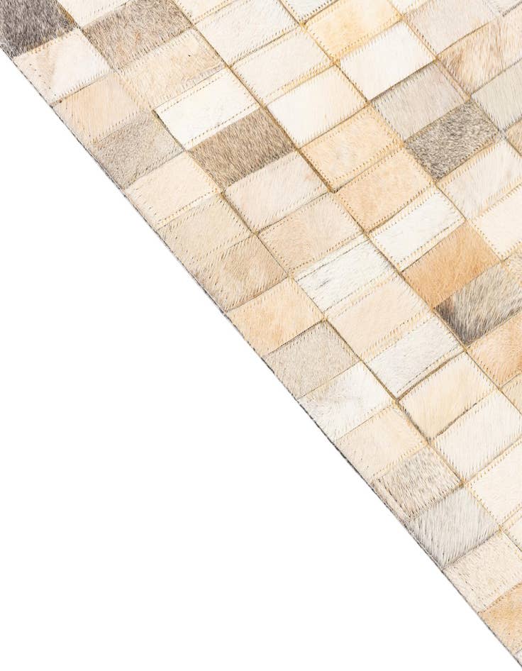 Detail image of  5' x 8' Cowhide Leather Rug