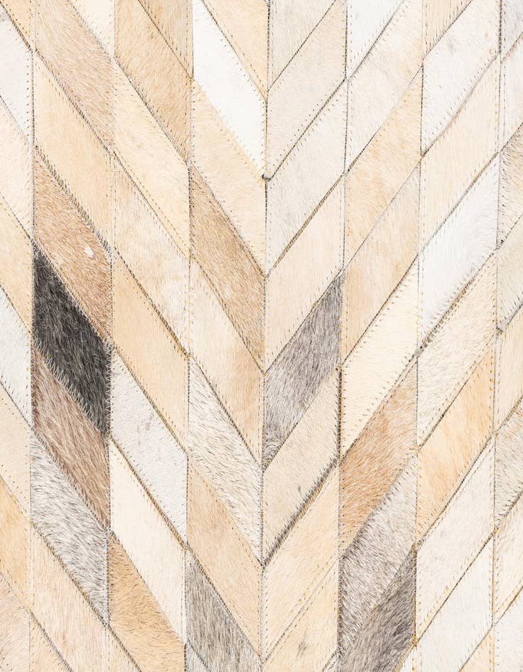 Detail image of  5' x 8' Cowhide Leather Rug