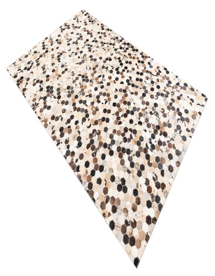 Detail image of  5' 1 x 7' 10 Cowhide Leather Rug