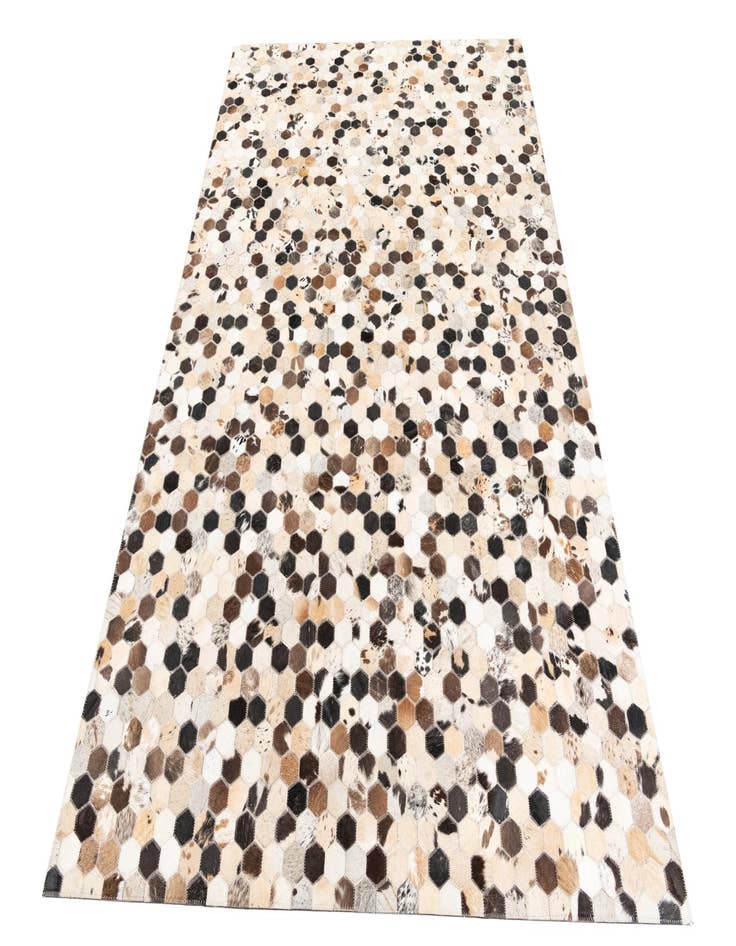 Detail image of  5' 1 x 7' 10 Cowhide Leather Rug