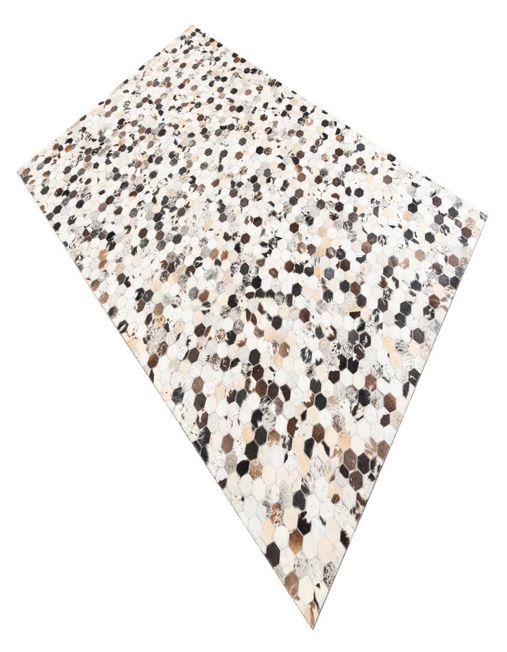 Detail image of  5' 1 x 8' Cowhide Leather Rug