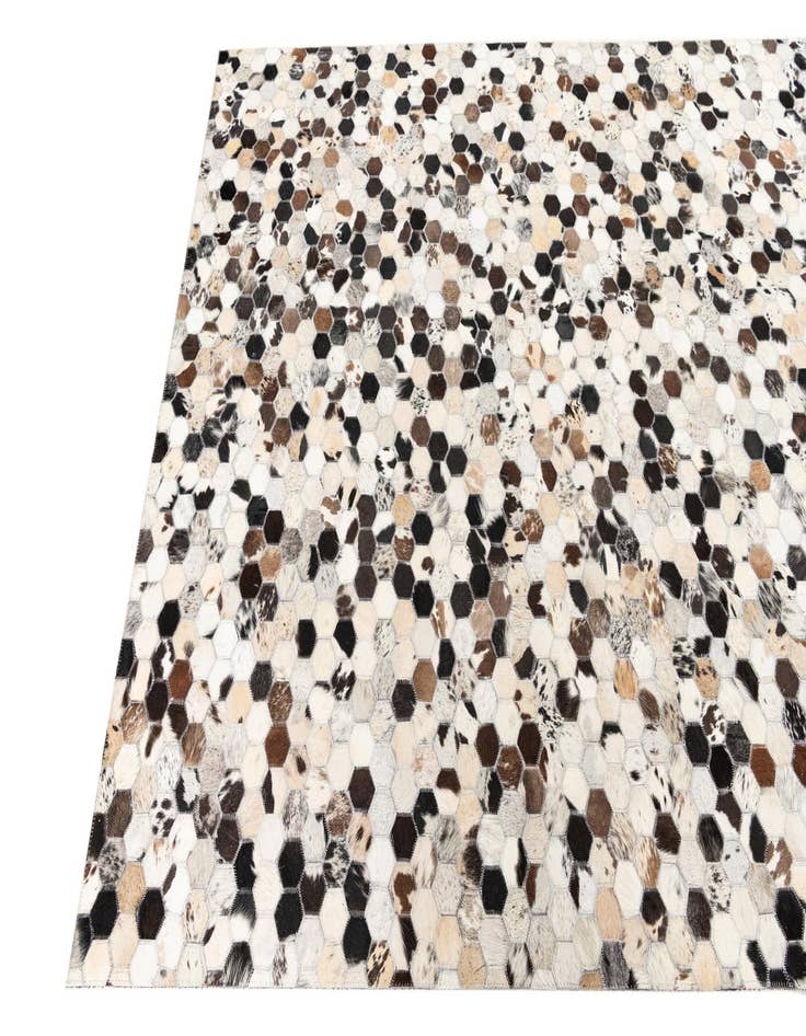 Detail image of  5' x 8' Cowhide Leather Rug