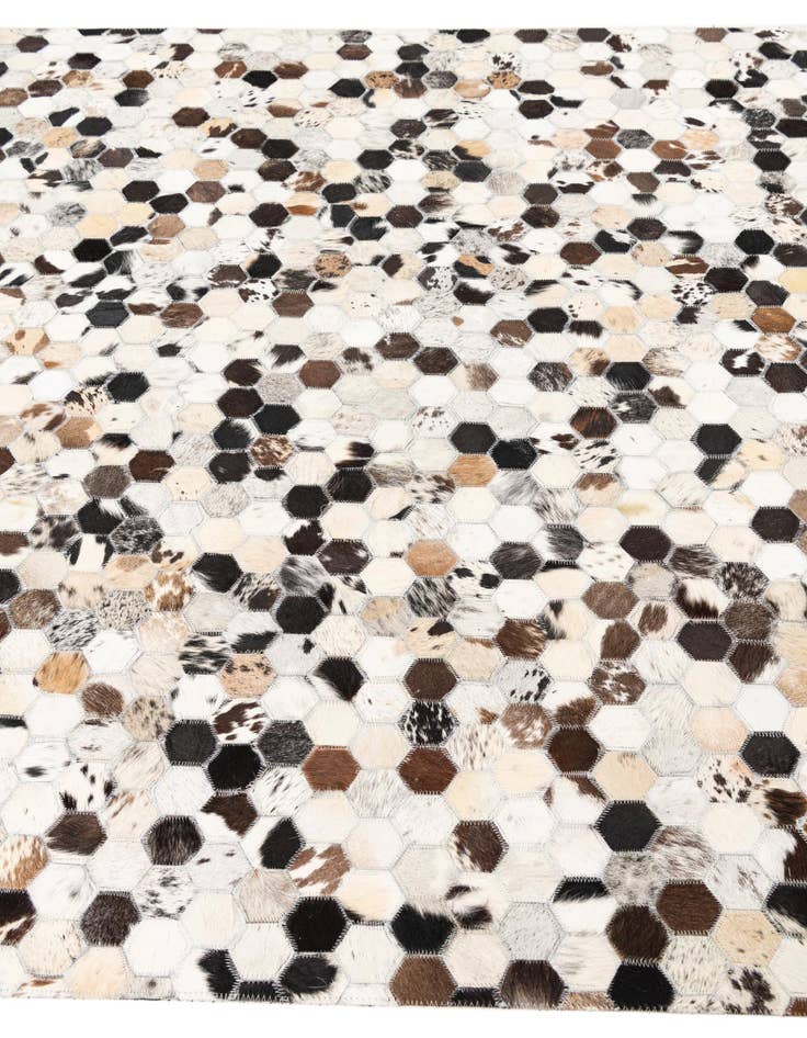 Detail image of  5' x 8' Cowhide Leather Rug