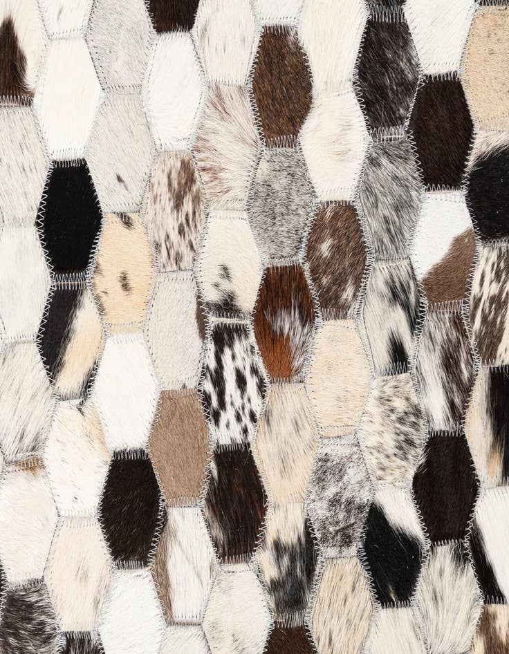 Detail image of  5' x 8' Cowhide Leather Rug