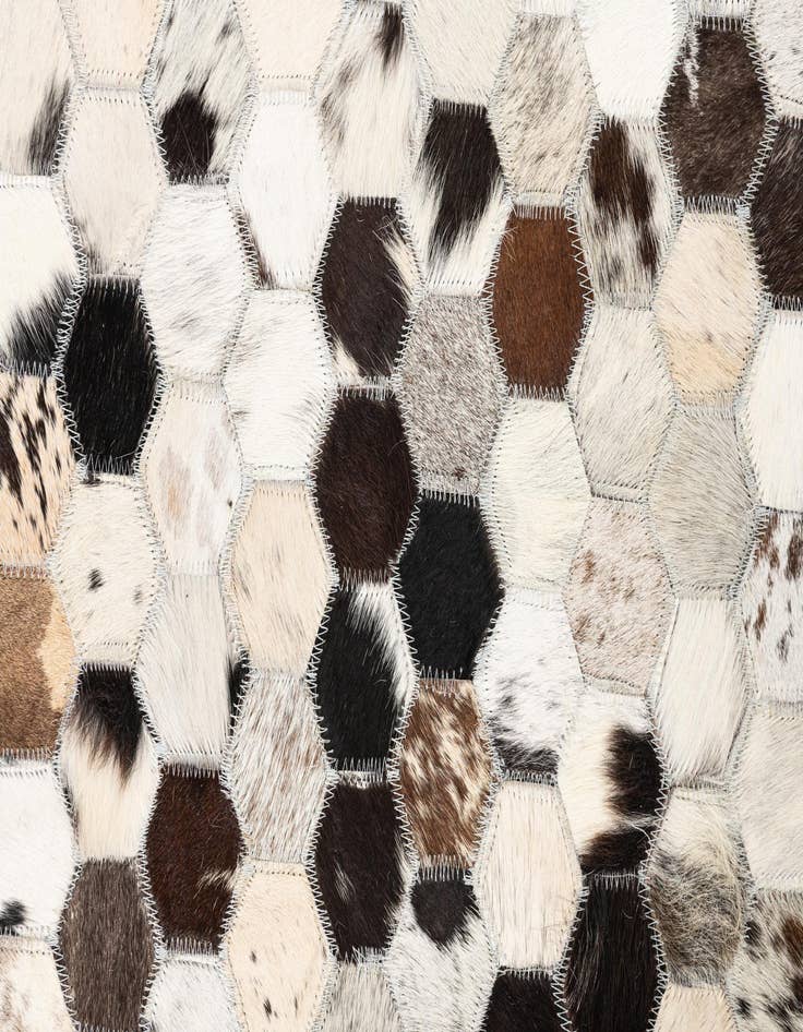 Detail image of  5' x 8' Cowhide Leather Rug