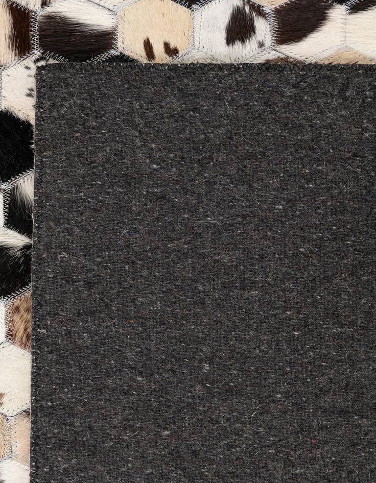 Detail image of  5' 1 x 8' Cowhide Leather Rug