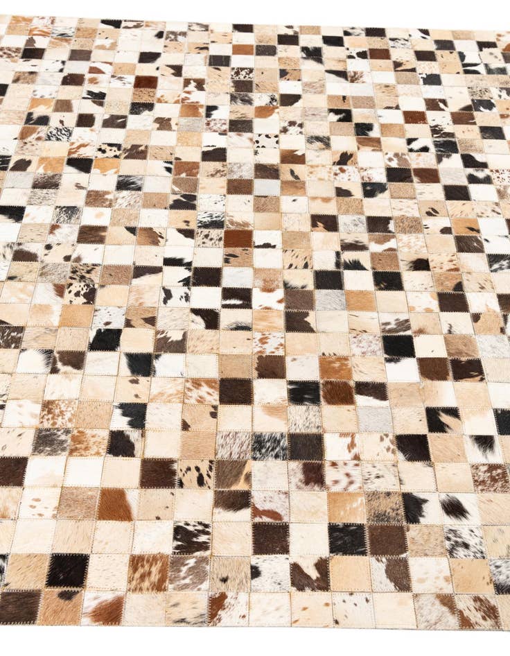 Detail image of  5' x 8' Cowhide Leather Rug