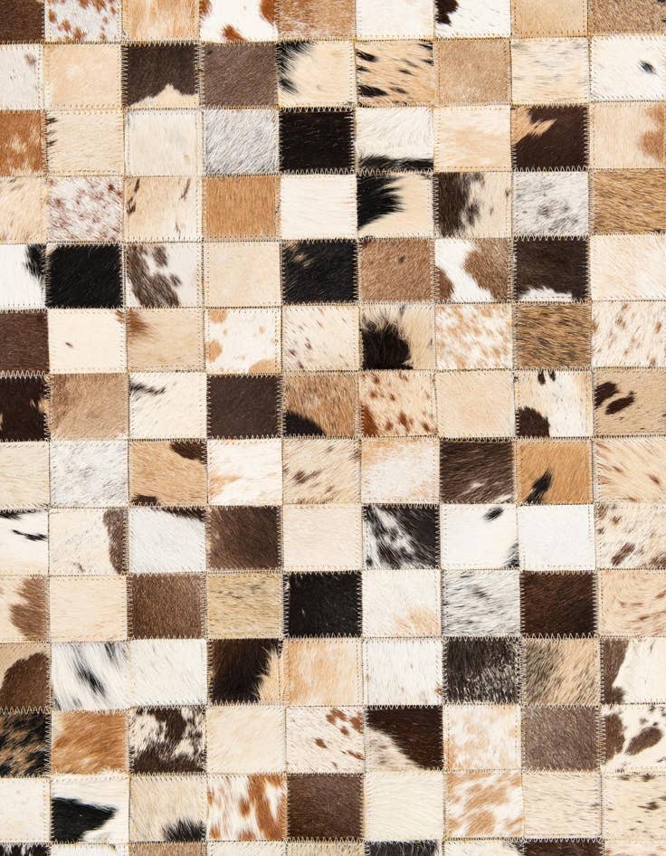 Detail image of  5' x 8' Cowhide Leather Rug