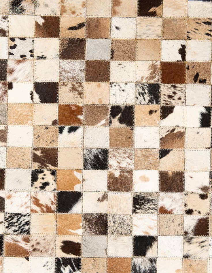 Detail image of  5' x 8' Cowhide Leather Rug