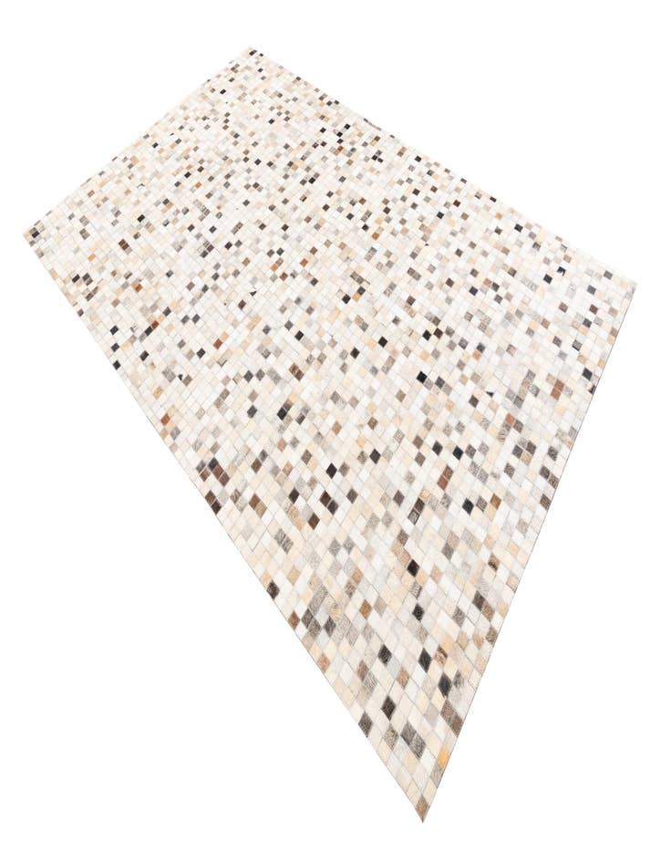 Detail image of  5' 1 x 8' 1 Cowhide Leather Rug