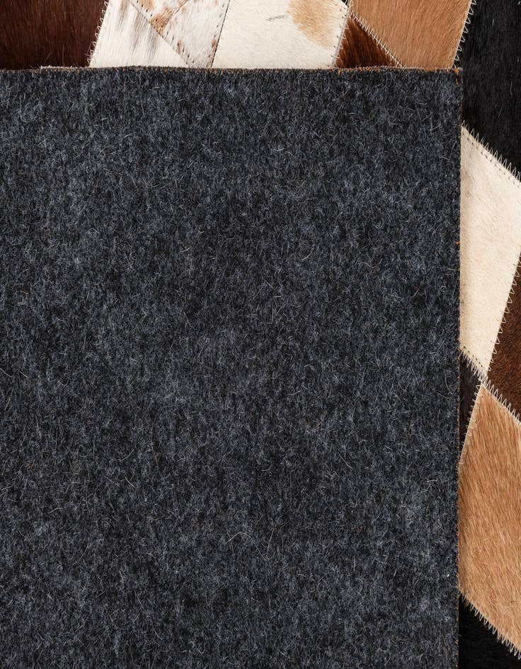 Detail image of  5' 1 x 8' Cowhide Leather Rug