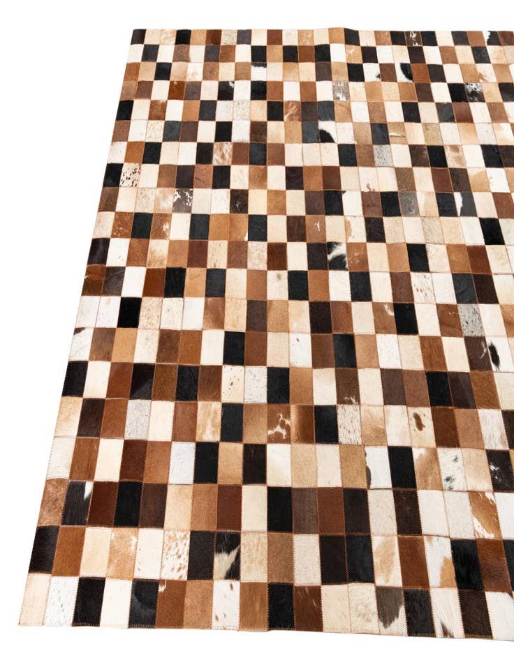 Detail image of  5' x 8' Cowhide Leather Rug