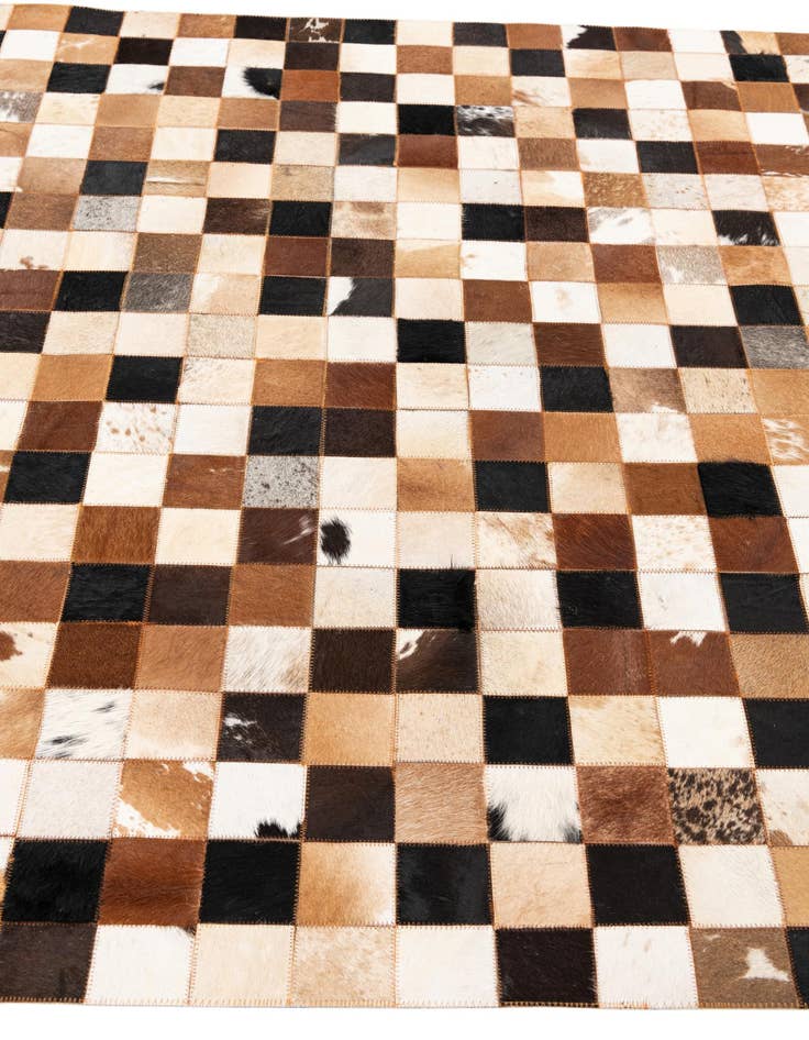 Detail image of  5' x 8' Cowhide Leather Rug