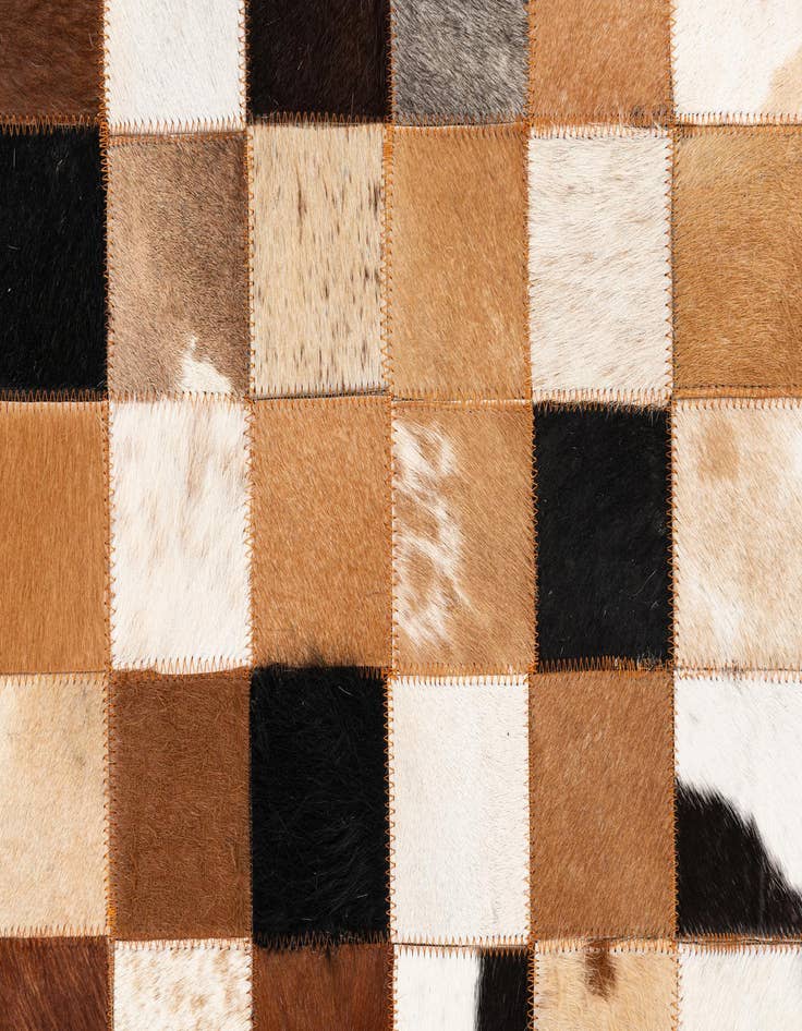 Detail image of  5' x 8' Cowhide Leather Rug