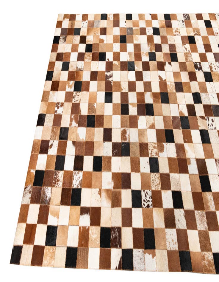 Detail image of  5' x 8' Cowhide Leather Rug