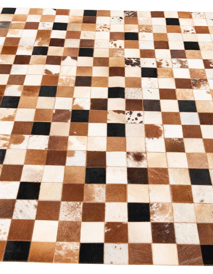 Detail image of  5' x 8' Cowhide Leather Rug