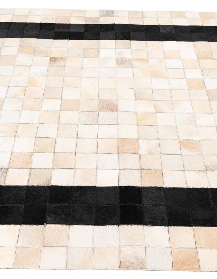 Detail image of  5' x 8' Cowhide Leather Rug