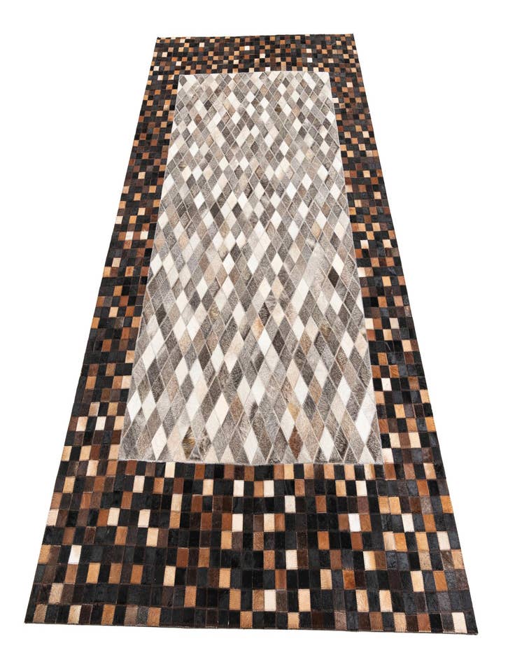 Detail image of  5' x 8' Cowhide Leather Rug