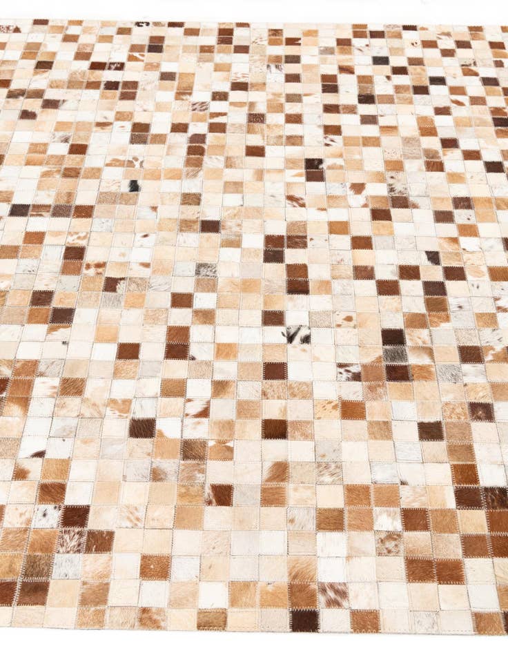 Detail image of  5' x 8' 1 Cowhide Leather Rug