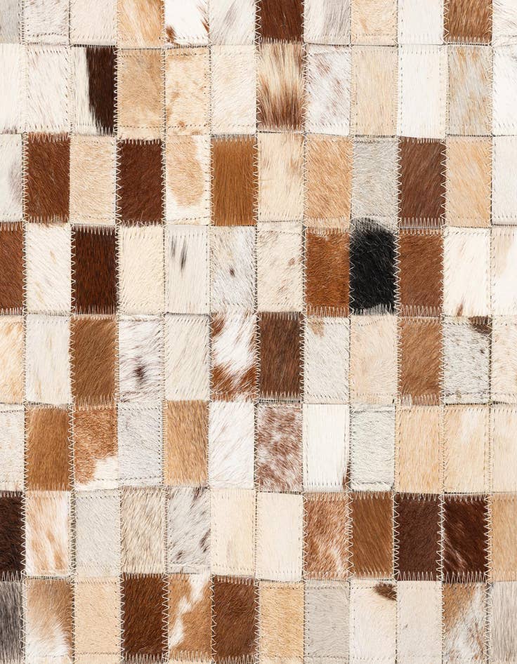 Detail image of  5' x 8' 1 Cowhide Leather Rug
