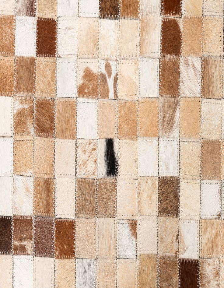 Detail image of  5' x 8' 1 Cowhide Leather Rug