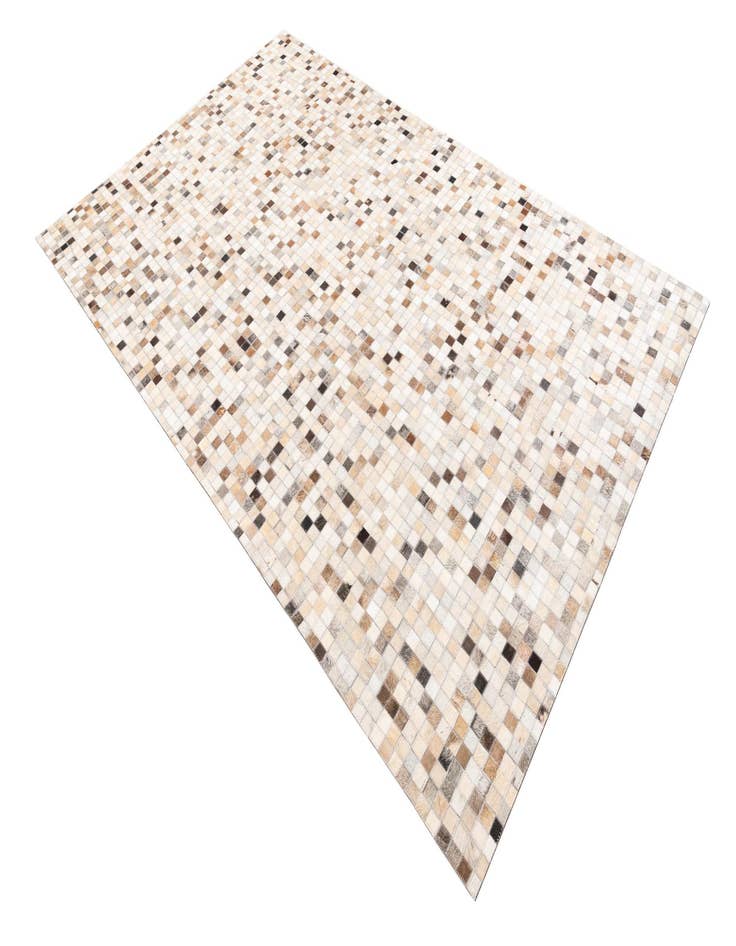 Detail image of  5' 2 x 8' 3 Cowhide Leather Rug