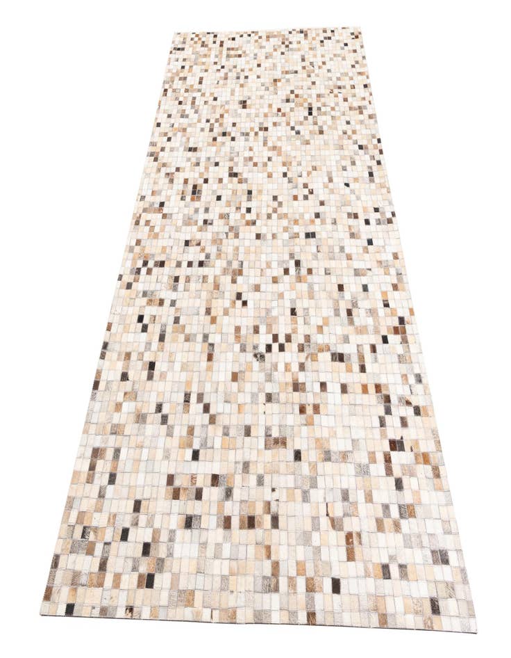 Detail image of  5' 2 x 8' 3 Cowhide Leather Rug