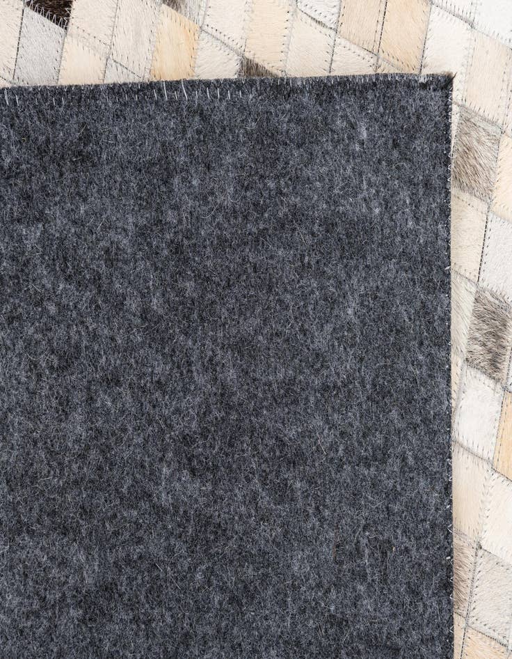 Detail image of  5' 1 x 8' Cowhide Leather Rug