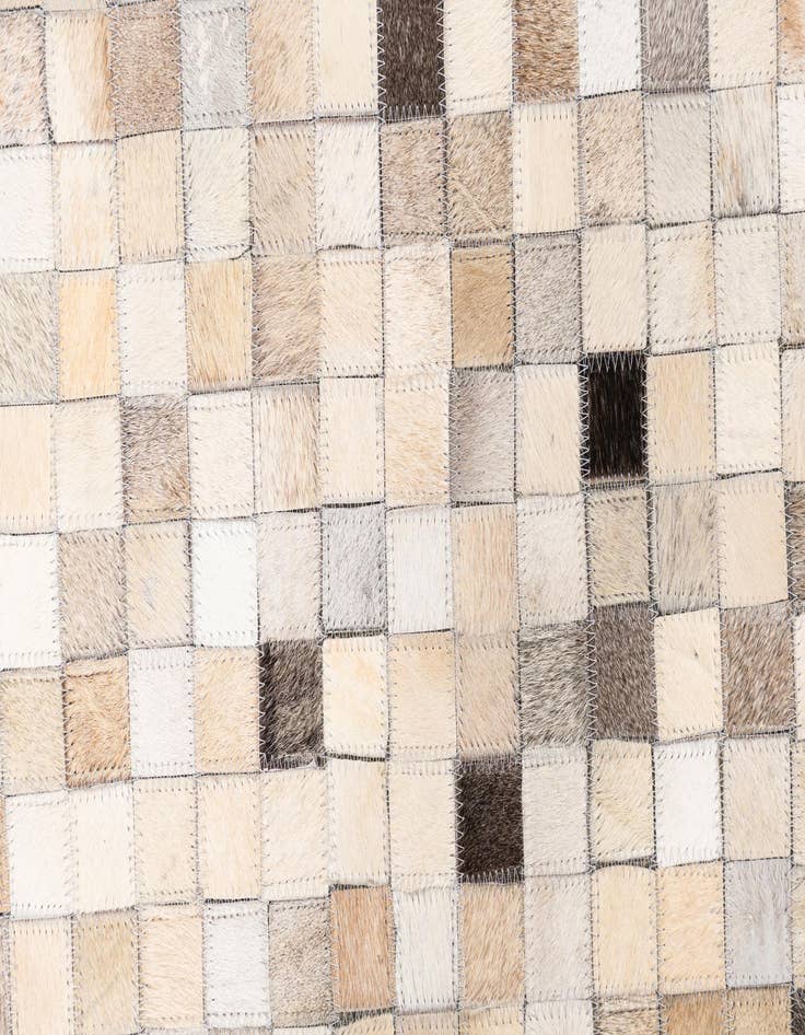 Detail image of  5' x 8' Cowhide Leather Rug