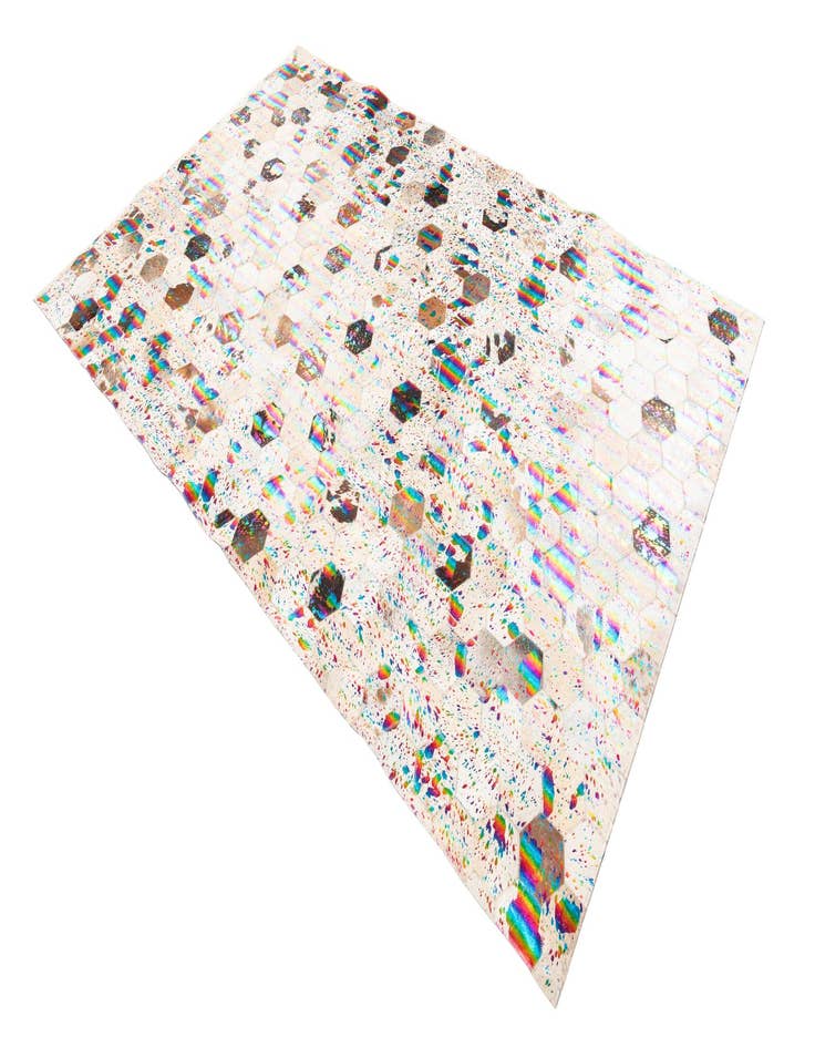 Detail image of  5' x 7' 10 Cowhide Leather Rug