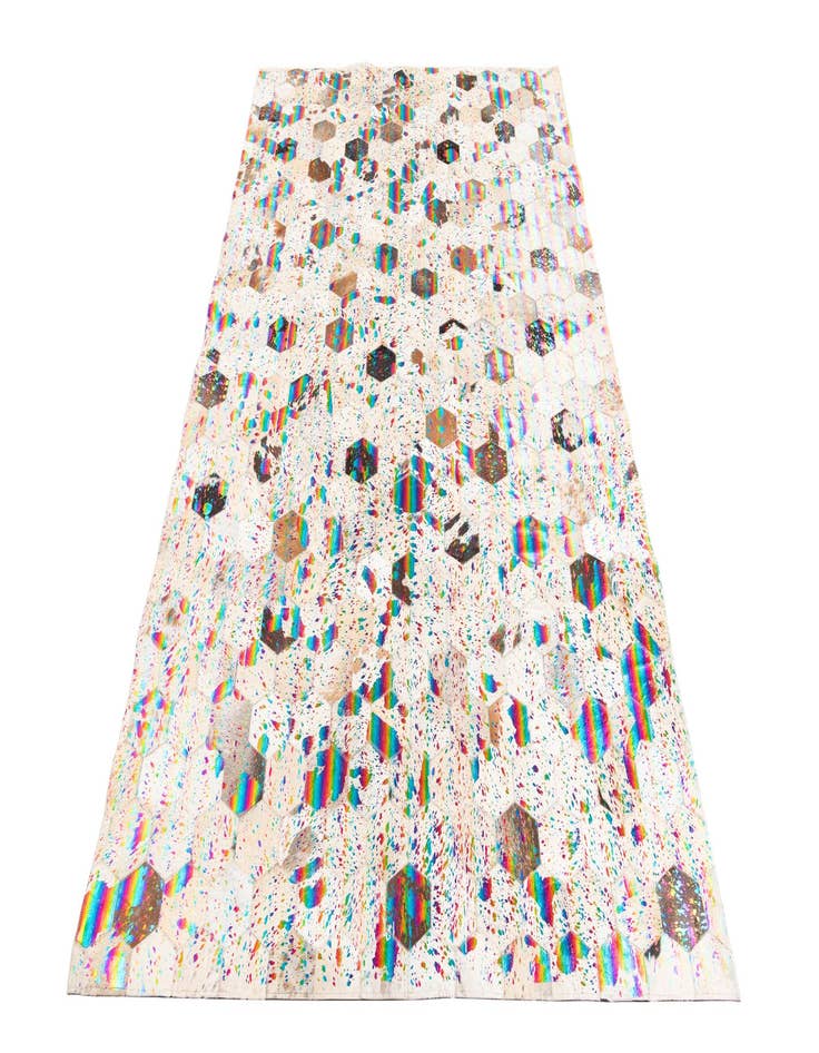 Detail image of  5' x 7' 10 Cowhide Leather Rug