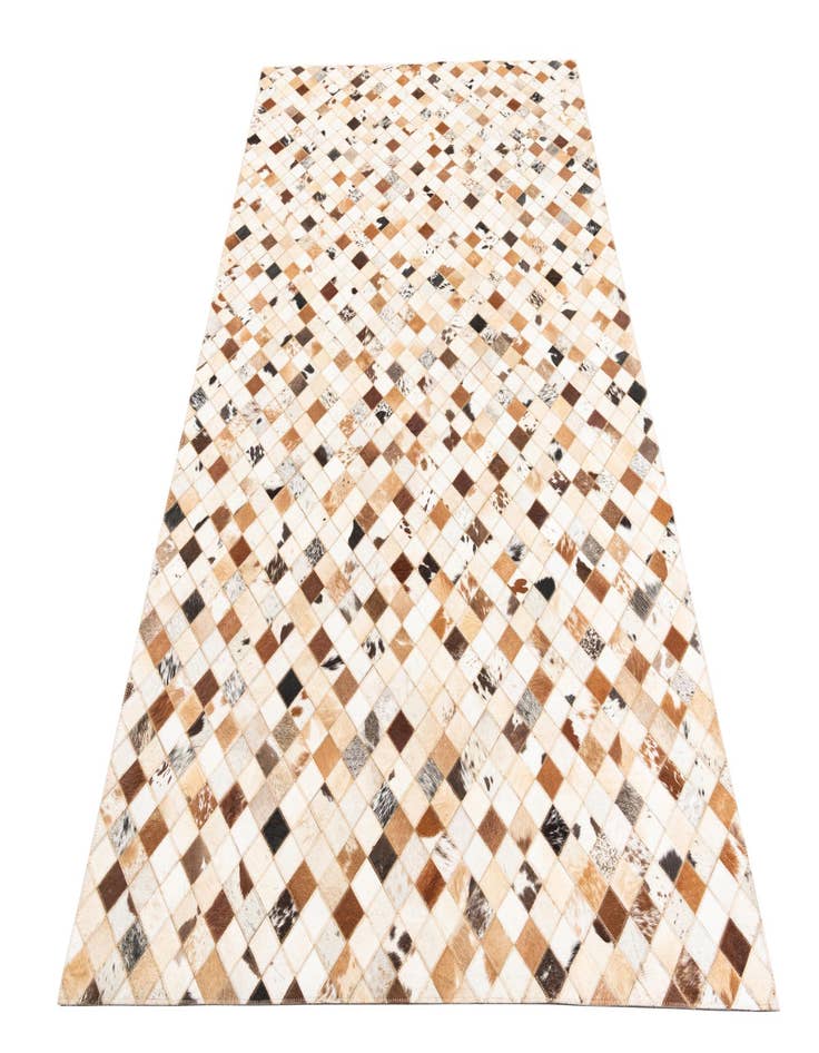 Detail image of  5' x 7' 10 Cowhide Leather Rug