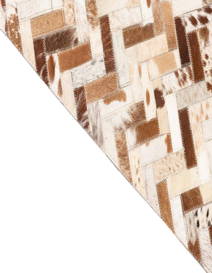 Detail image of  5' x 8' 1 Cowhide Leather Rug