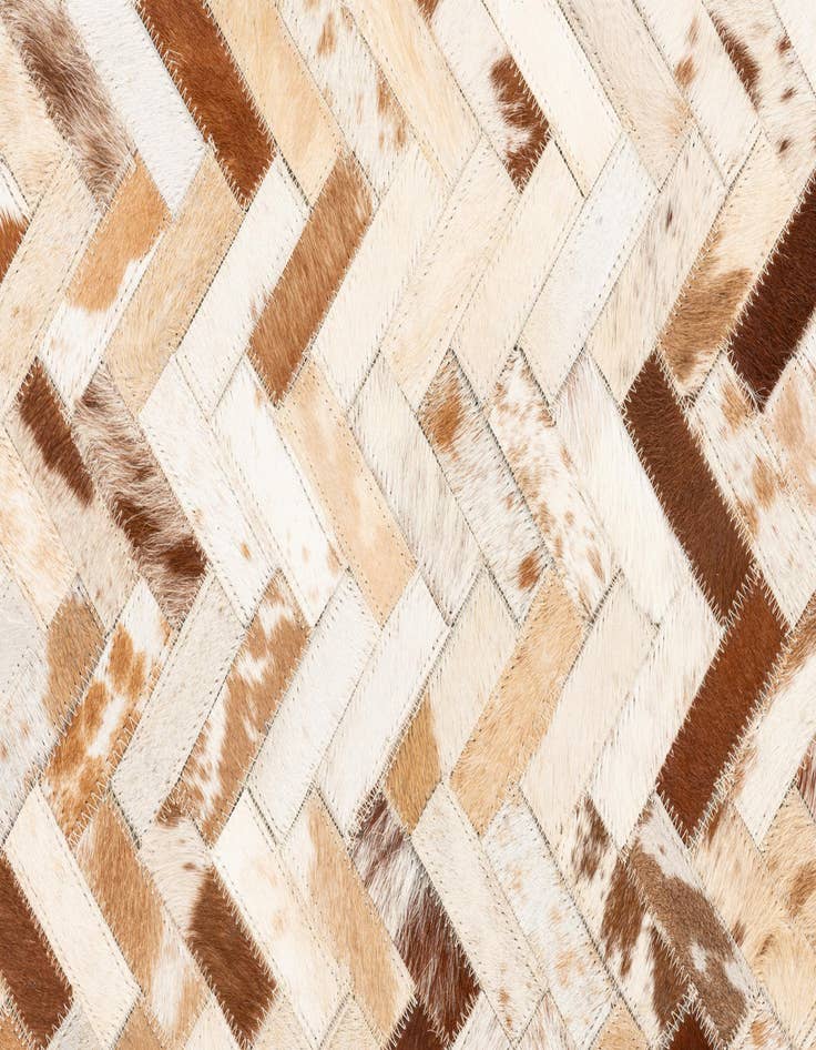 Detail image of  5' x 8' 1 Cowhide Leather Rug